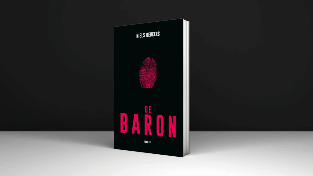 Banner voor de thriller 'De Baron' van Bob Dijkgraaf