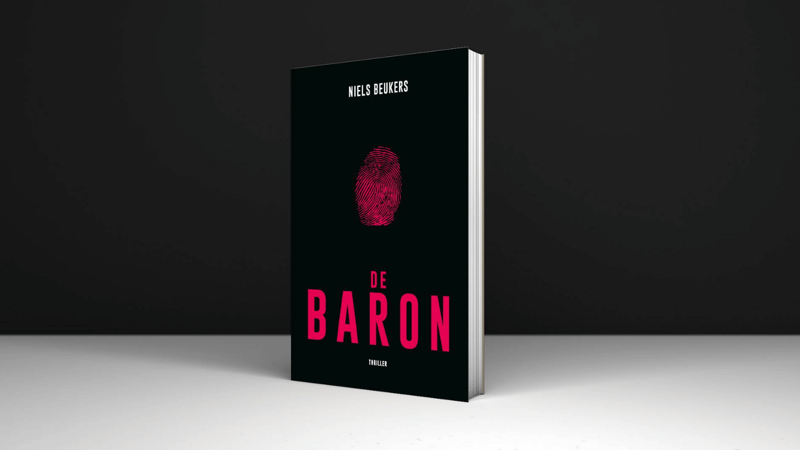 Banner voor de thriller 'De Baron' van Bob Dijkgraaf